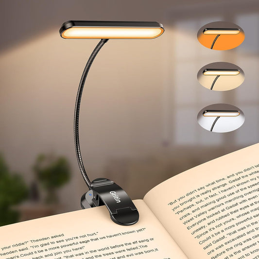 19 LED Book Light, Reading Light Book Lamp for Reading at Night-Long Battery Life, 360° Flexible